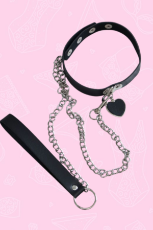 Choker con correa - Corazón